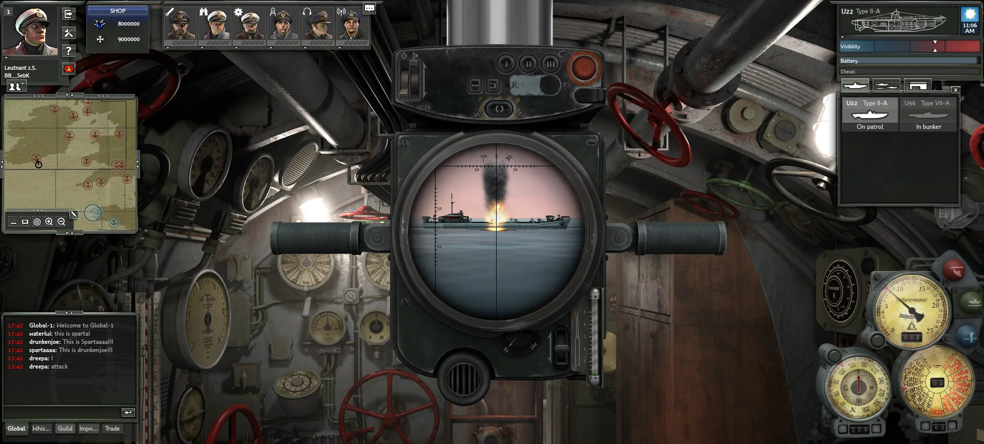 Изображение игры: Silent Hunter Online