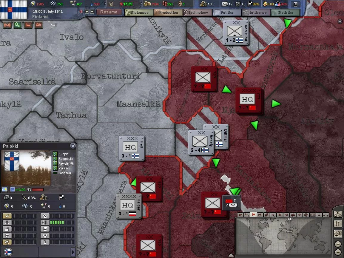 Изображение игры: Hearts of Iron III: Semper Fi