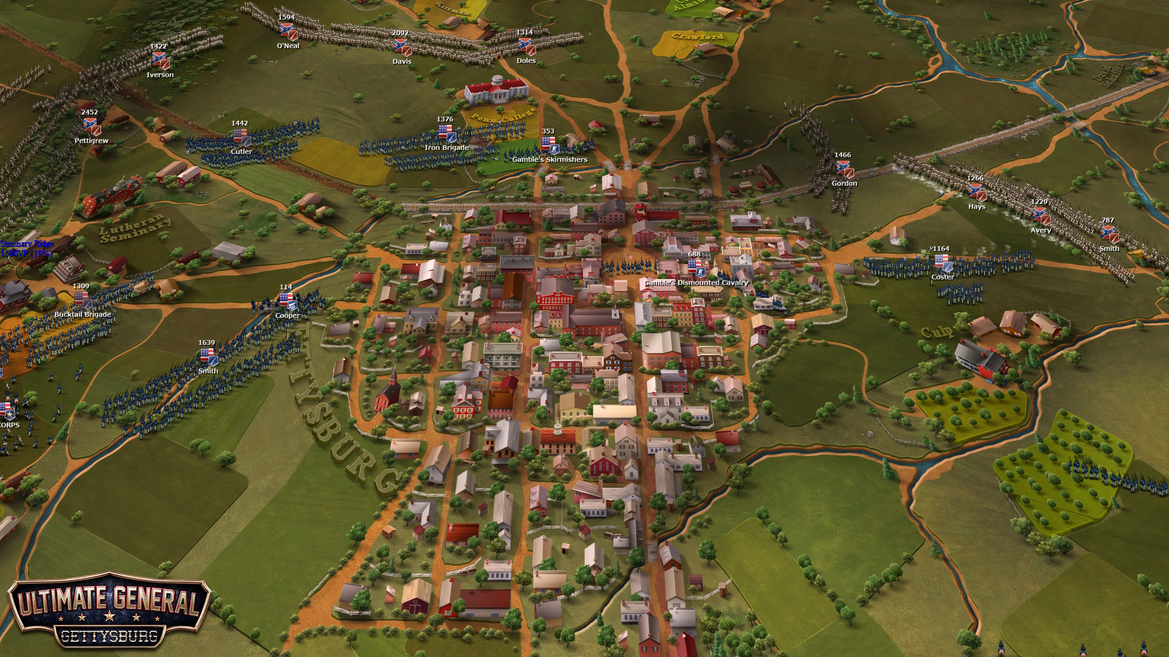 Изображение игры: Ultimate General:  Gettysburg