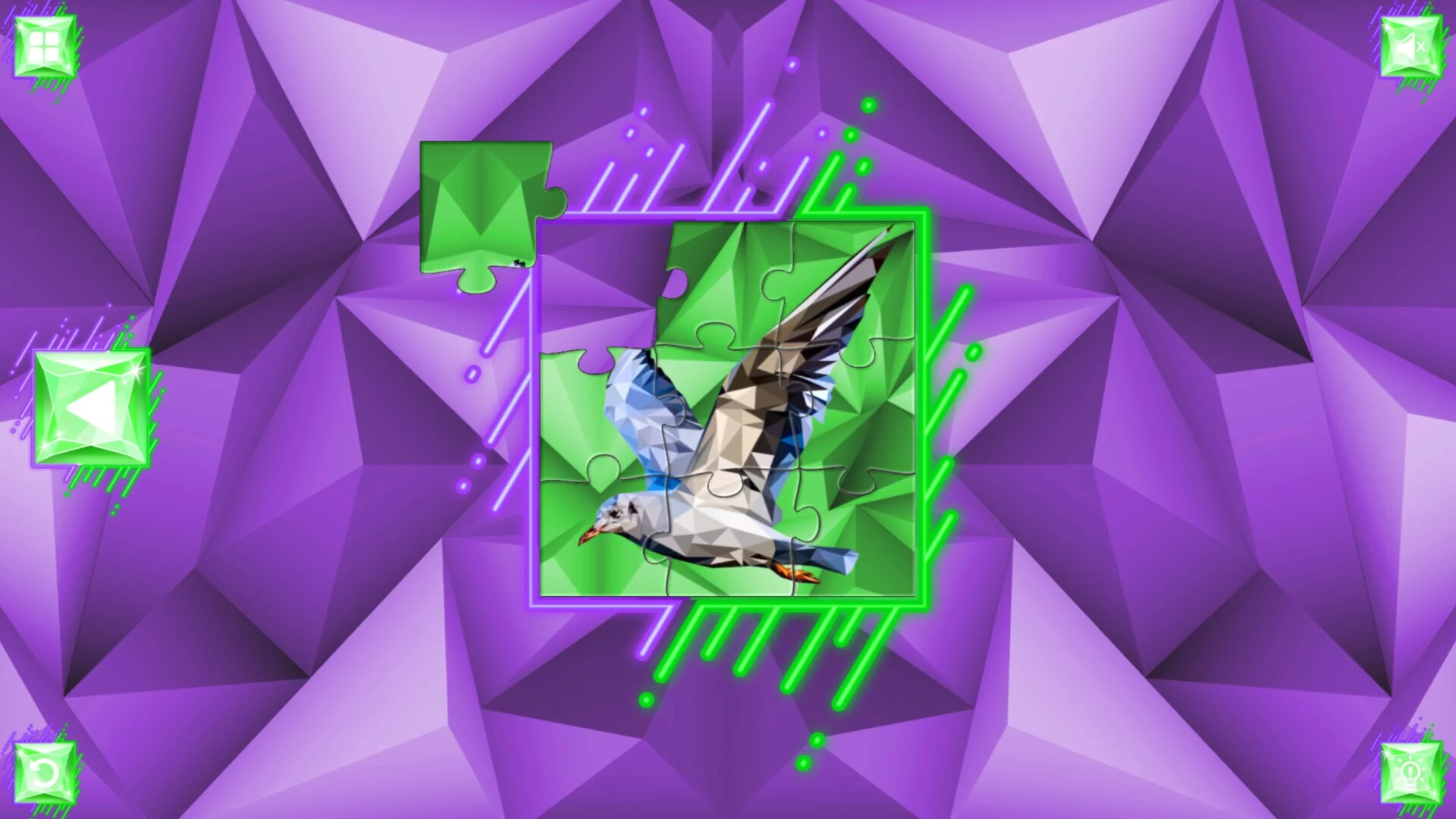 Изображение игры: Poly Jigsaw: Birds