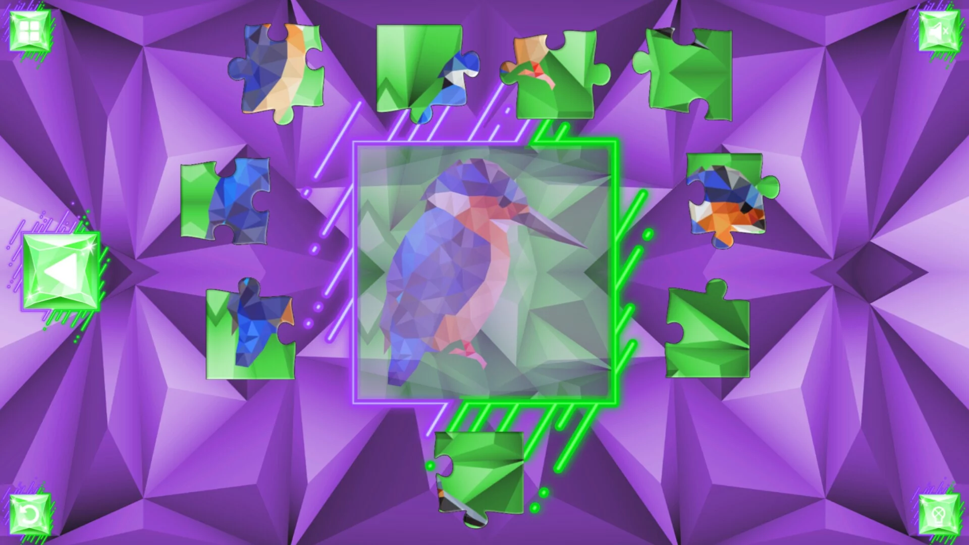 Изображение игры: Poly Jigsaw: Birds