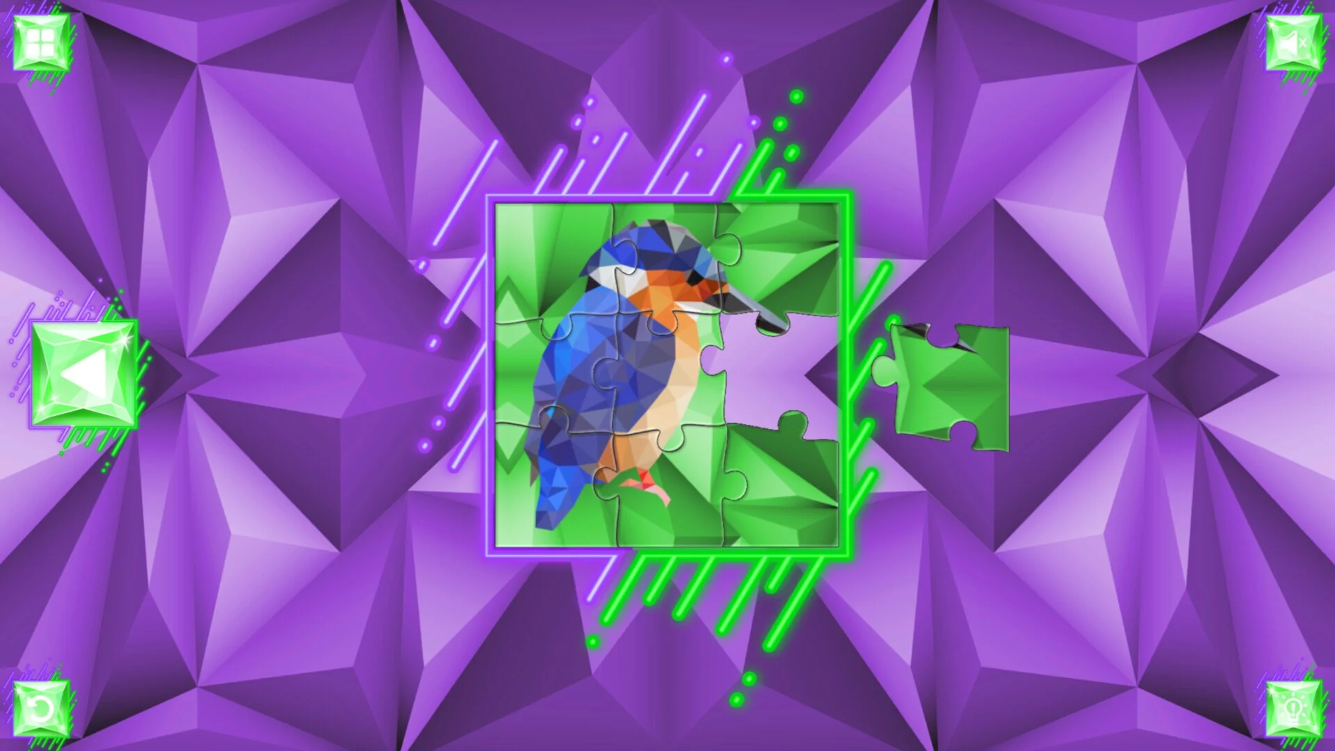 Изображение игры: Poly Jigsaw: Birds