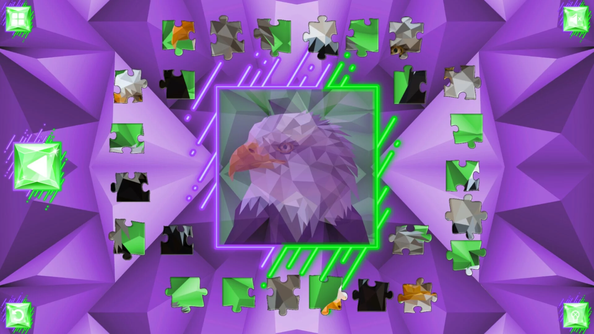 Изображение игры: Poly Jigsaw: Birds