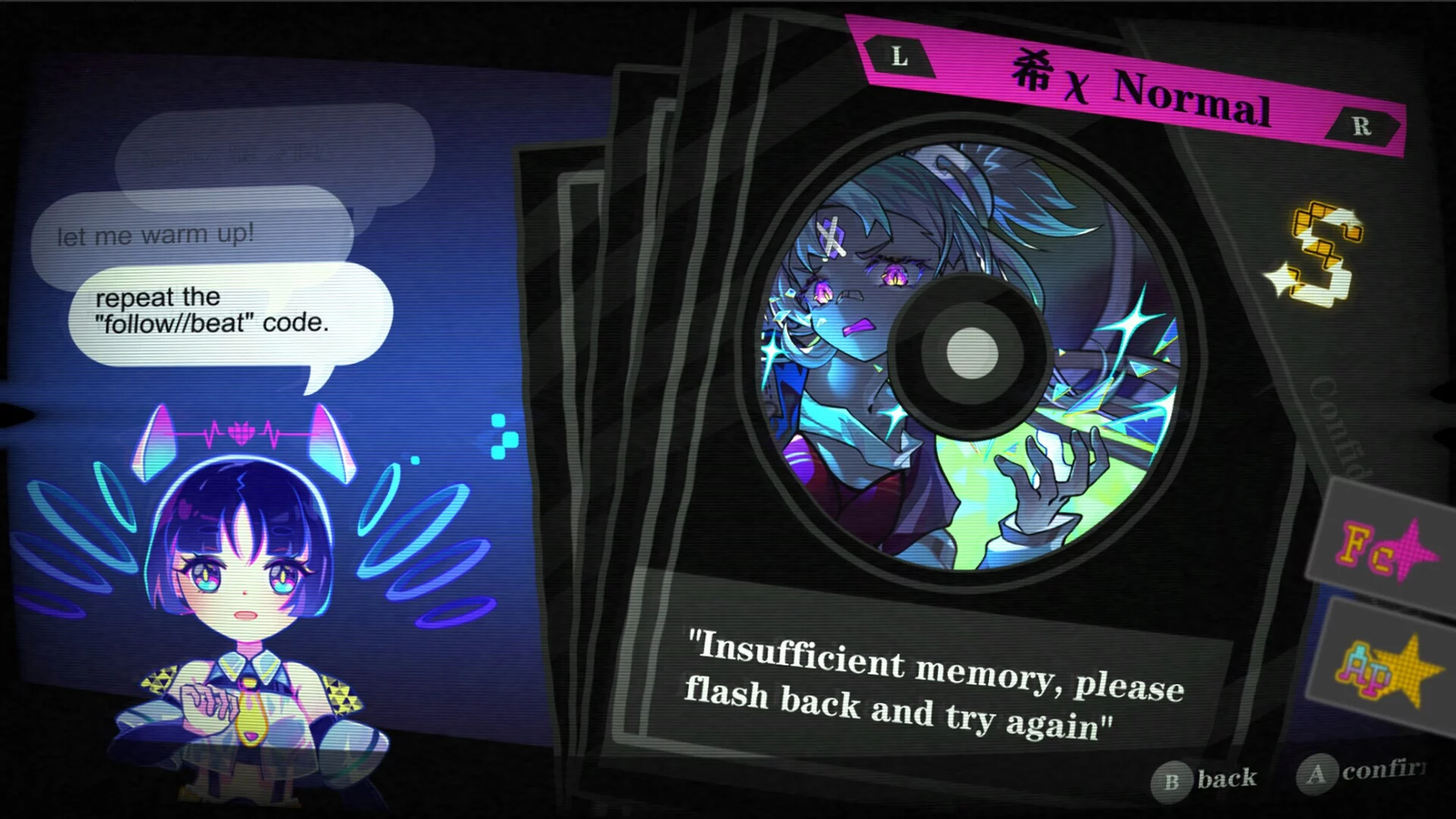 Изображение игры: RINA RhythmERROR 瑞娜：致错旋律