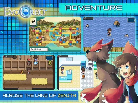 Изображение игры: EvoCreo - A Monster Capture RPG