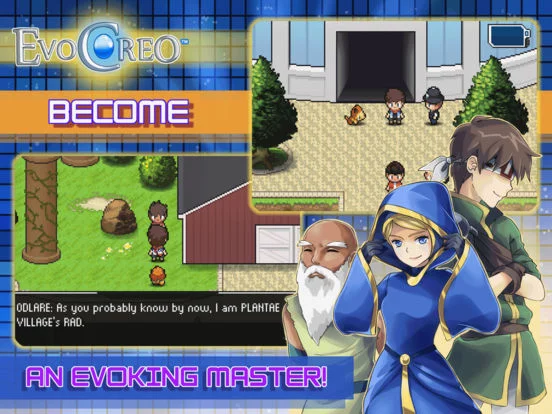 Изображение игры: EvoCreo - A Monster Capture RPG