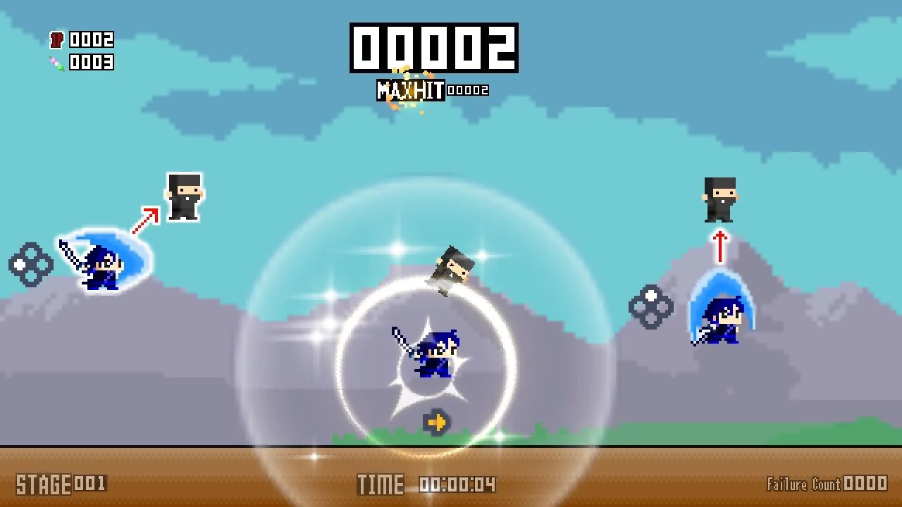 Изображение игры: Ninja Otedama R ～忍者お手玉R～