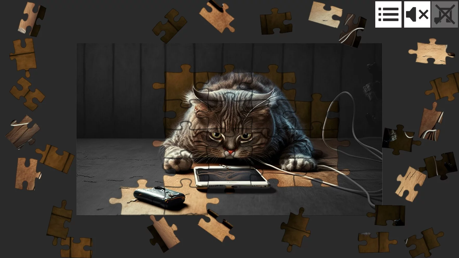Изображение игры: Cat Jigsaw Puzzle Games