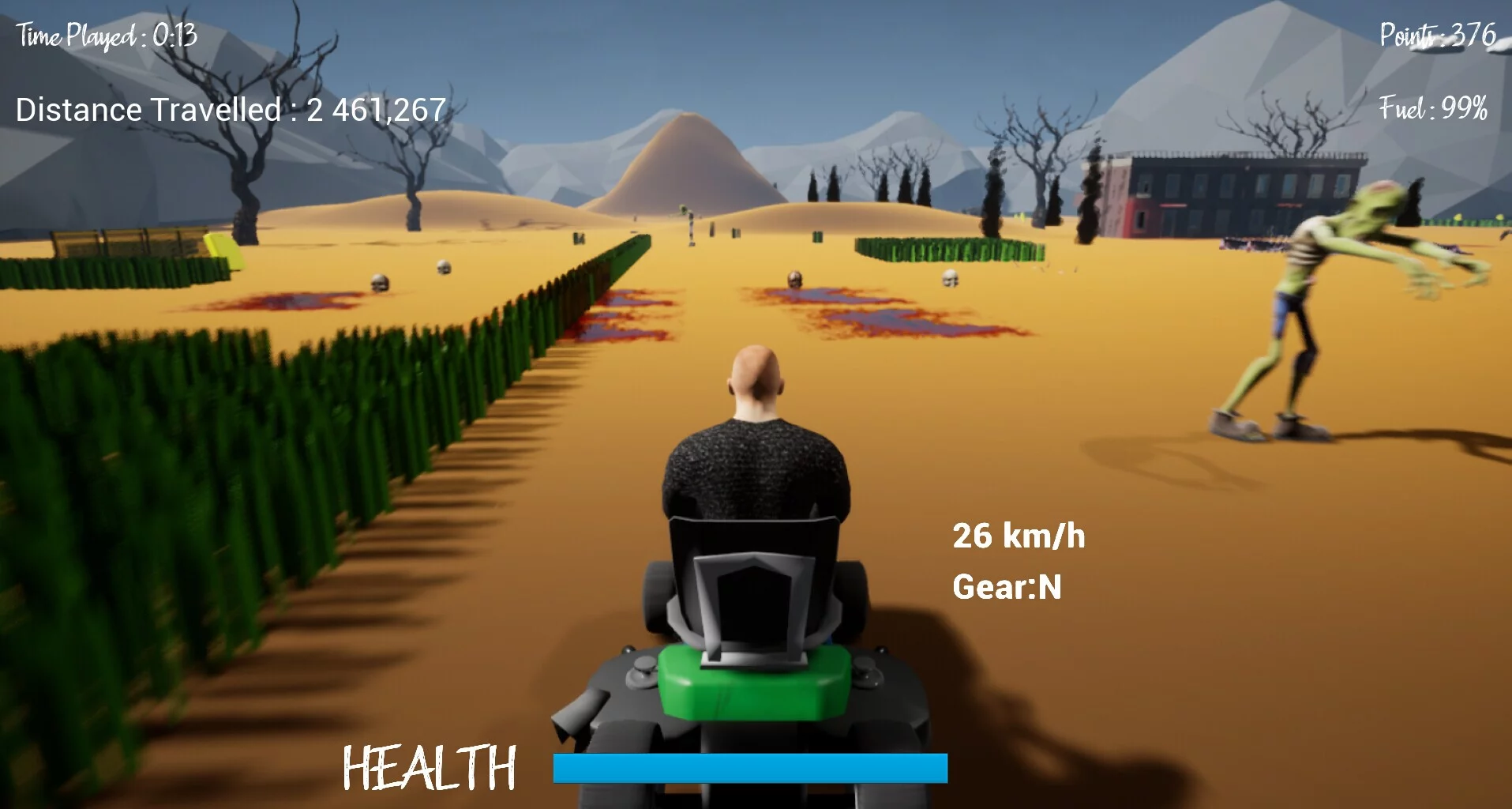 Изображение игры: Lawnmower Game: Zombies