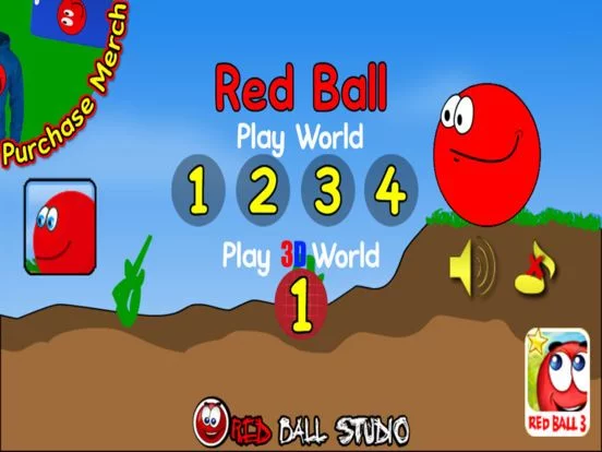 Изображение игры: Red Ball