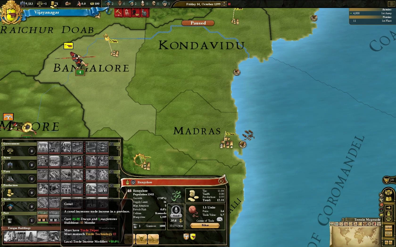 Изображение игры: Europa Universalis III: Divine Wind