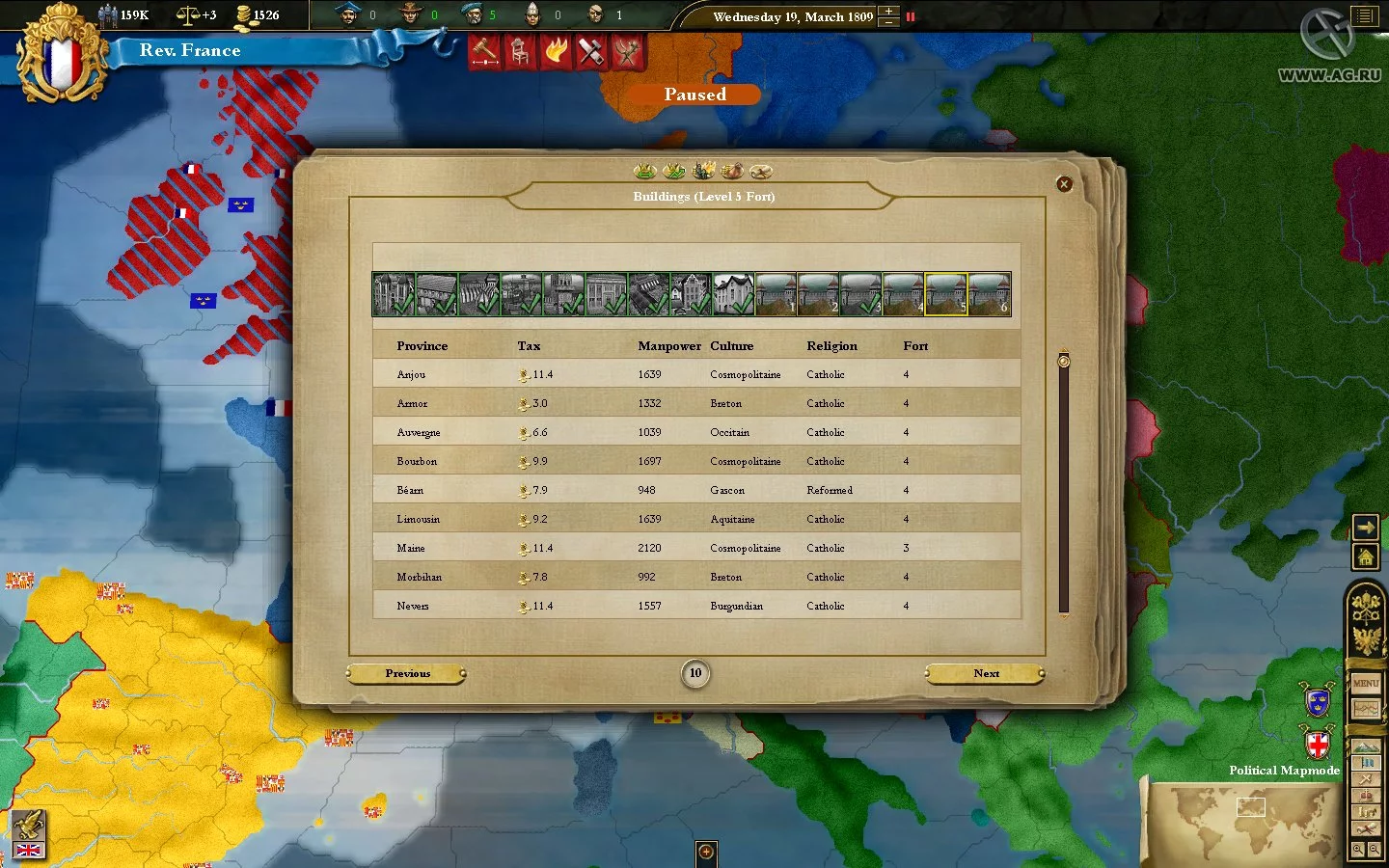 Изображение игры: Europa Universalis III: Napoleon's Ambition