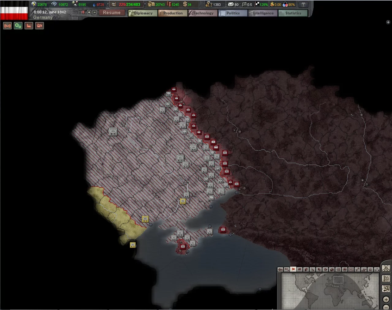 Изображение игры: Hearts of Iron III: For the Motherland