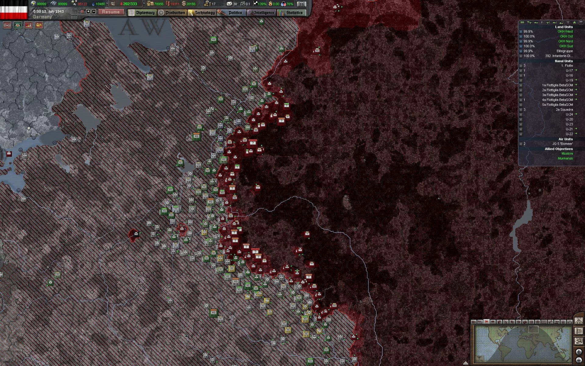 Изображение игры: Hearts of Iron III: Dies Irae Götterdämmerung