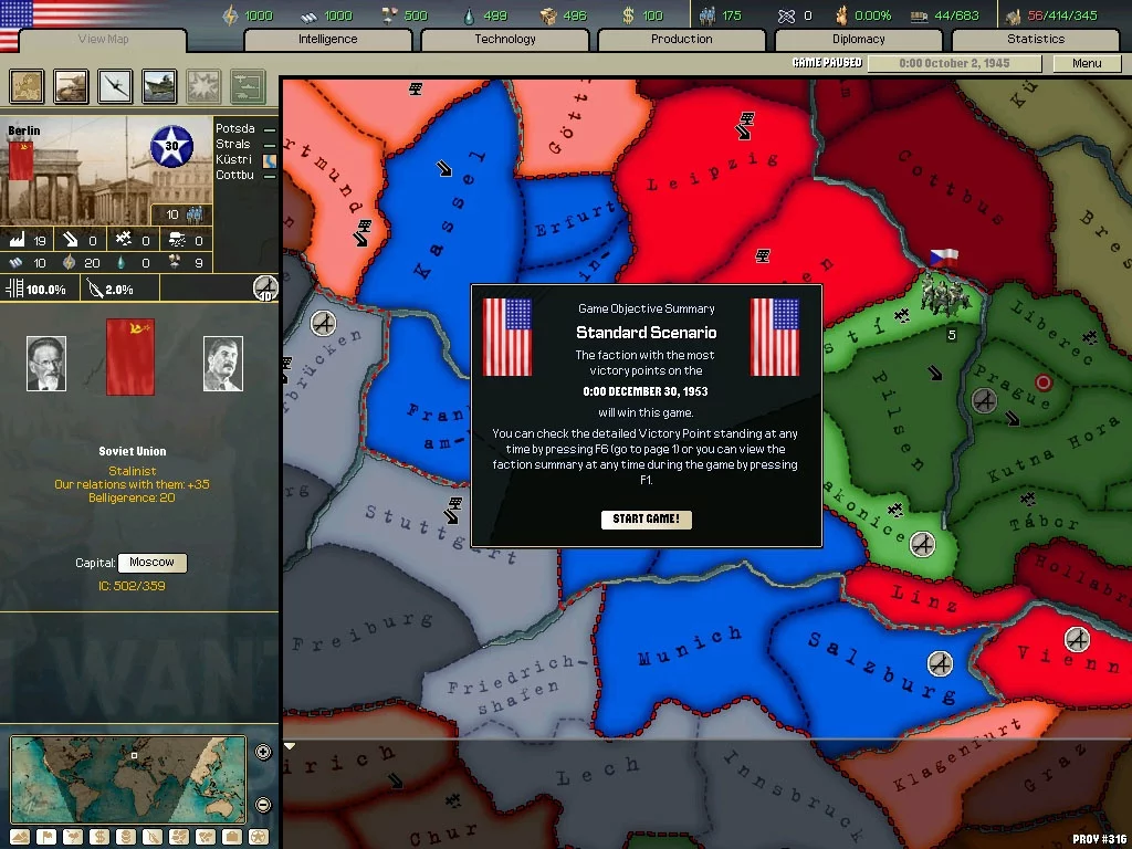 Изображение игры: Hearts of Iron II: Doomsday