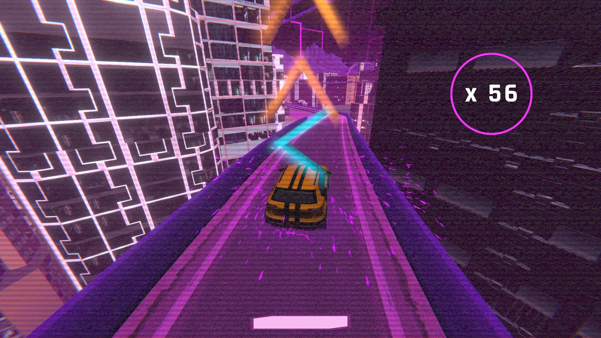 Изображение игры: Rhythm Drive: Synthwave City