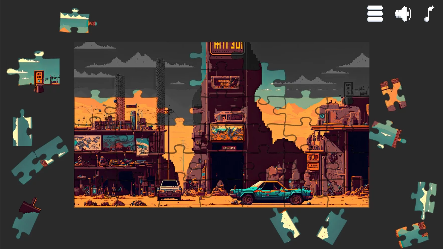 Изображение игры: Retro Style - Pixel Art Jigsaw Puzzles