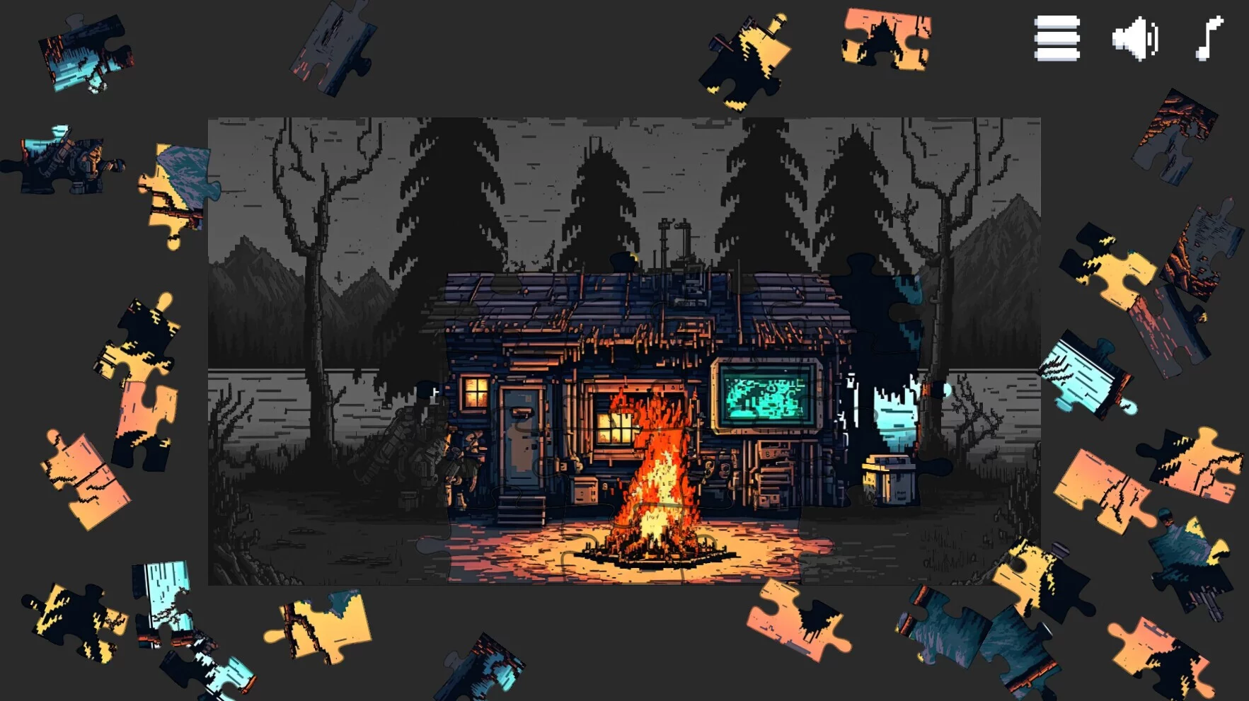 Изображение игры: Retro Style - Pixel Art Jigsaw Puzzles