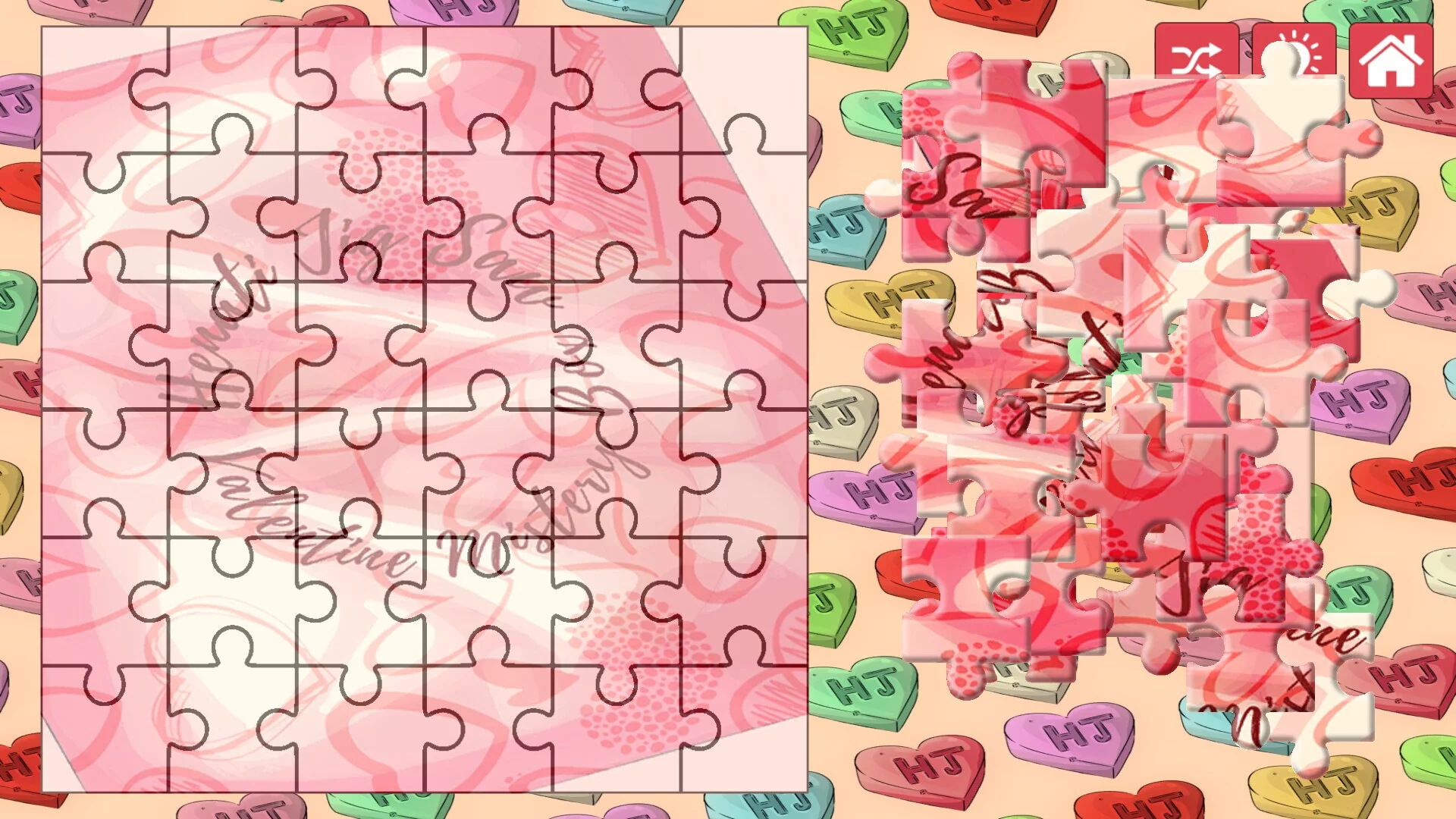 Изображение игры: Hentai Jigsaw Puzzle Collection: Valentine’s Edition