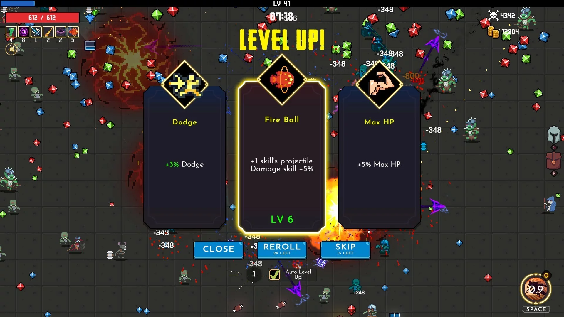 Изображение игры: Pixel Survivors: Roguelike