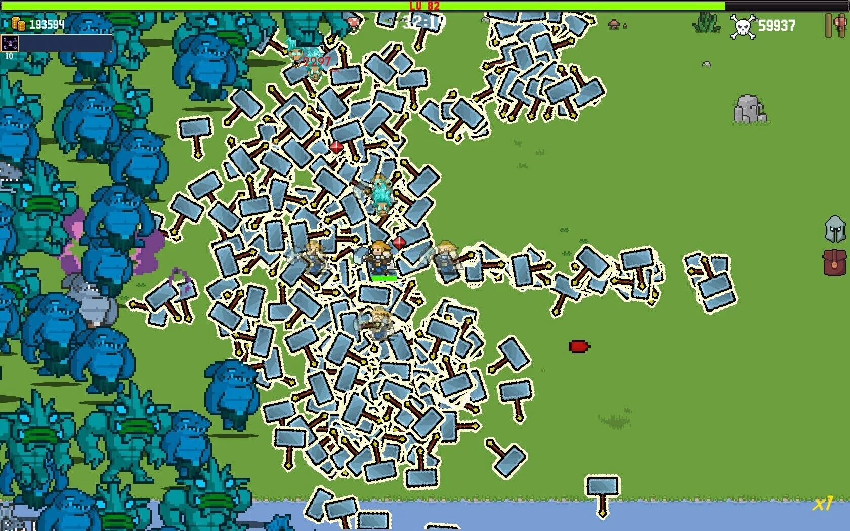 Изображение игры: Pixel Survivors: Roguelike