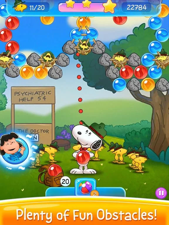 Изображение игры: Snoopy Pop
