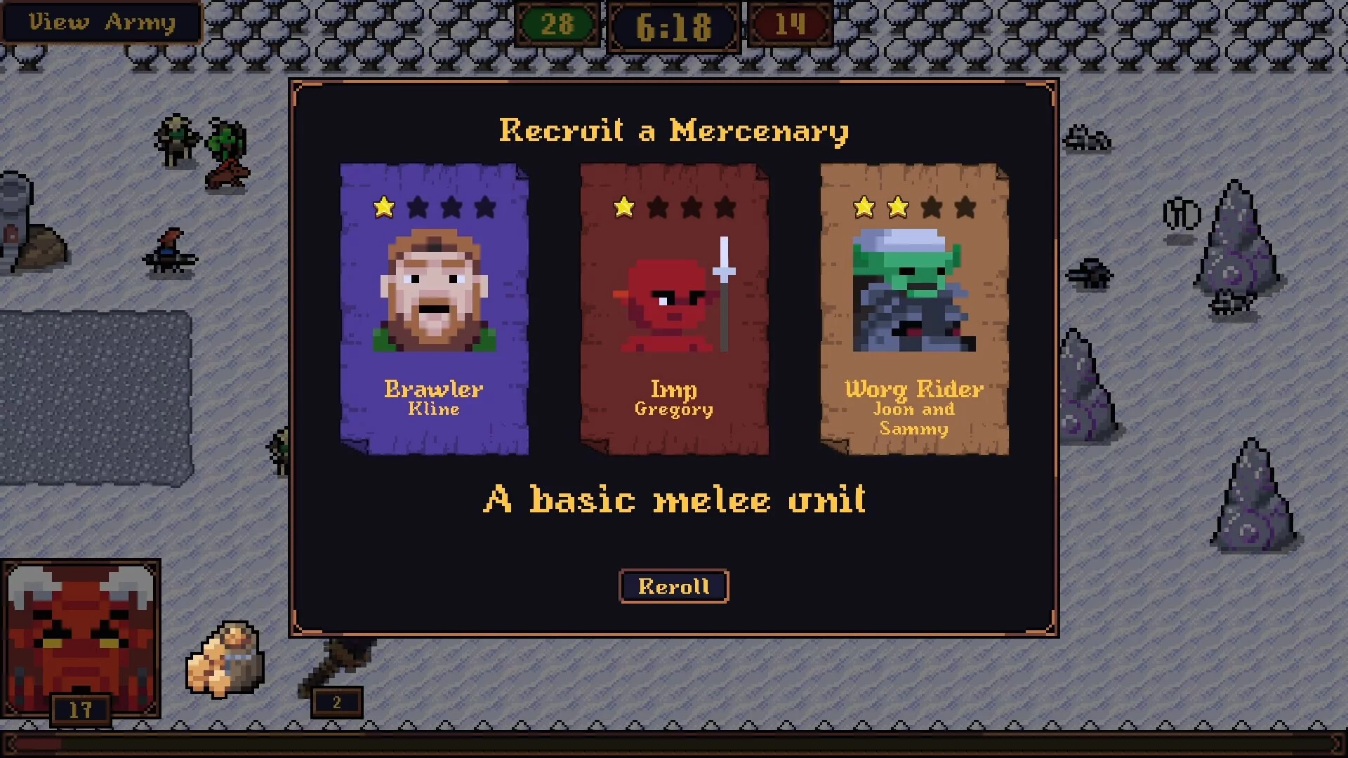 Изображение игры: Castle Warriors