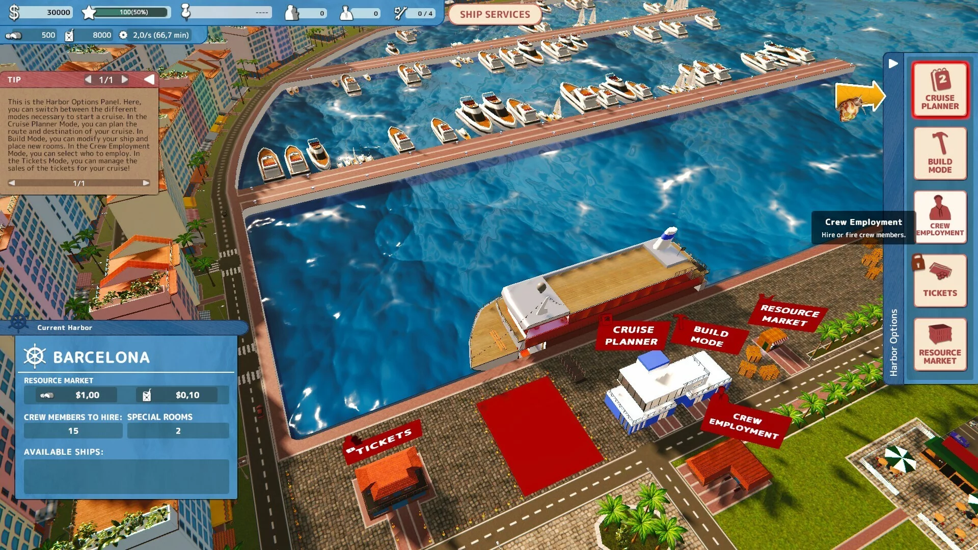 Изображение игры: Cruise Ship Manager: Prologue - Maiden Voyage