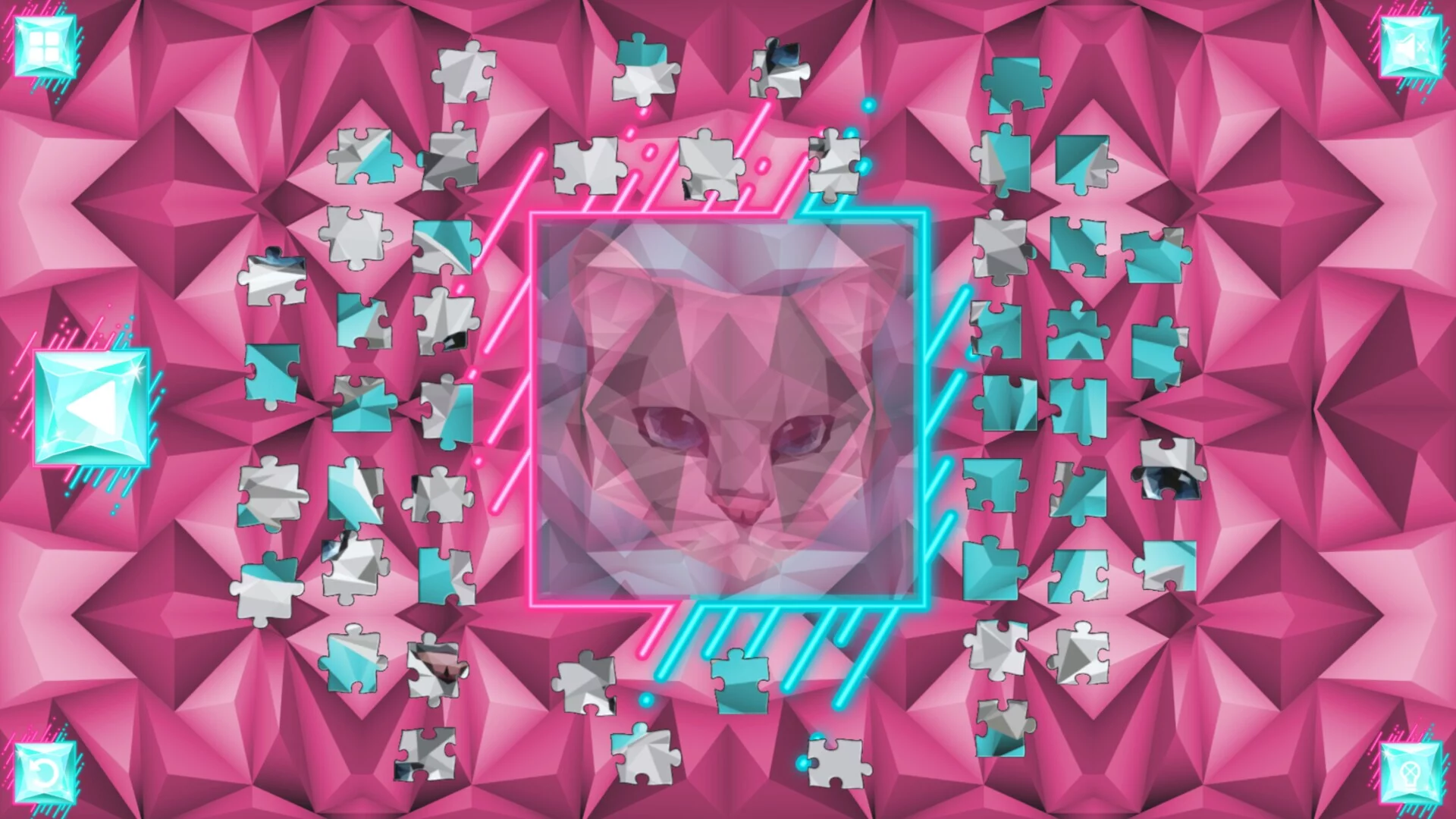 Изображение игры: Poly Jigsaw: Cats