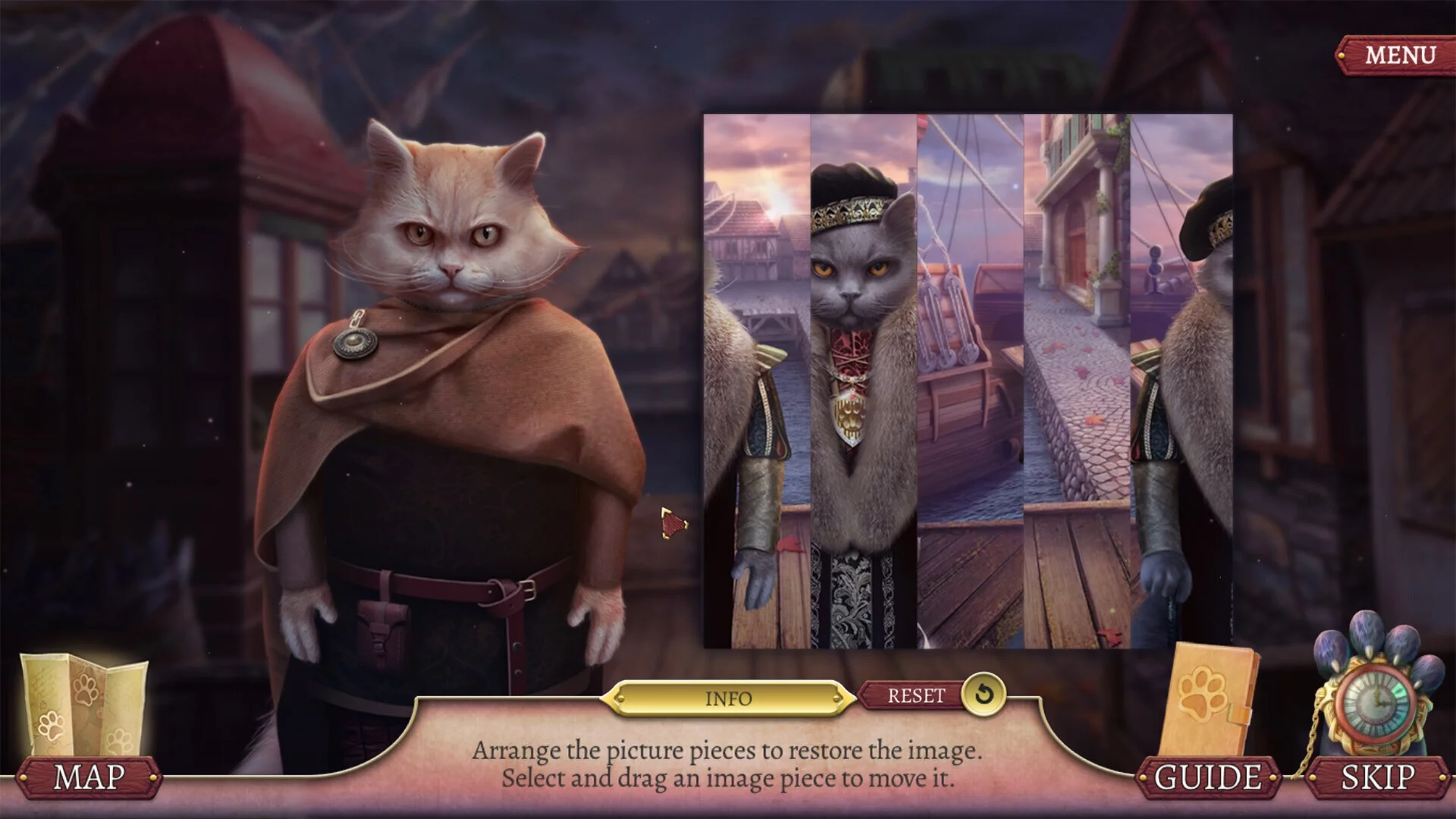 Изображение игры: Knight Cats: Leaves on the Road Collector's Edition