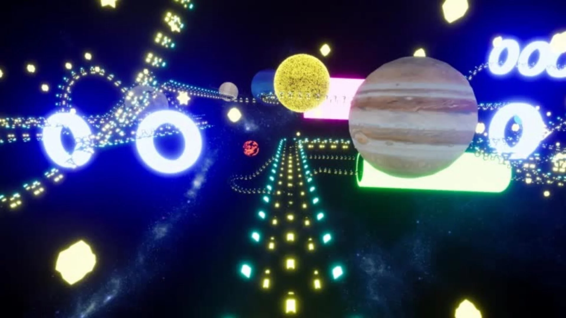 Изображение игры: Space Coaster VR