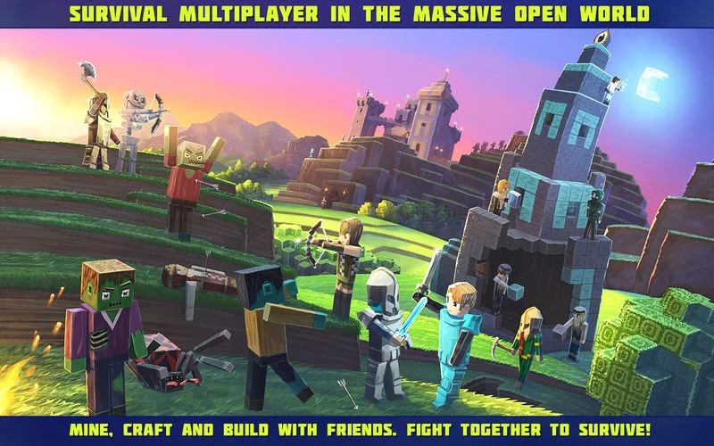 Изображение игры: Planet of Cubes Survival Games