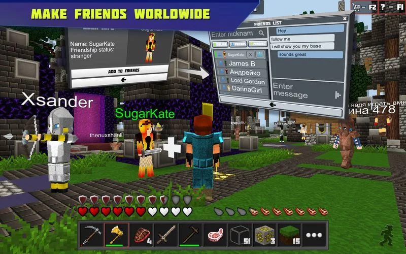 Изображение игры: Planet of Cubes Survival Games