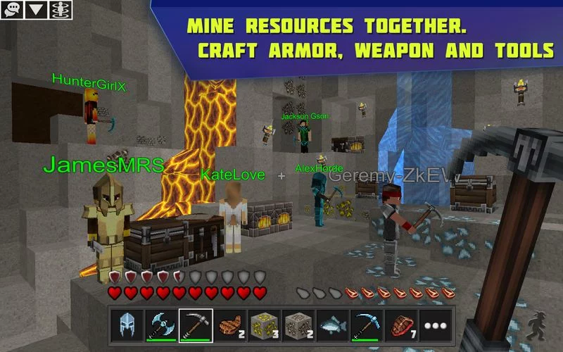 Изображение игры: Planet of Cubes Survival Games