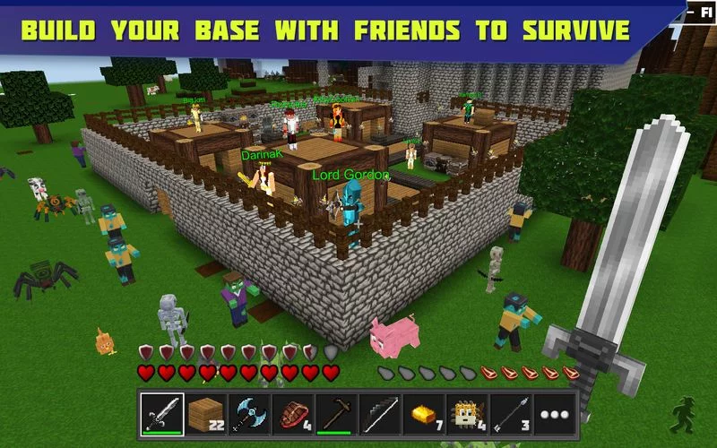 Изображение игры: Planet of Cubes Survival Games