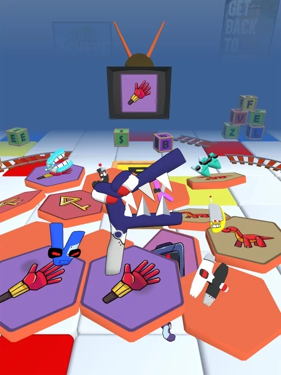 Изображение игры: Alphabet Fall.IO - Match Race