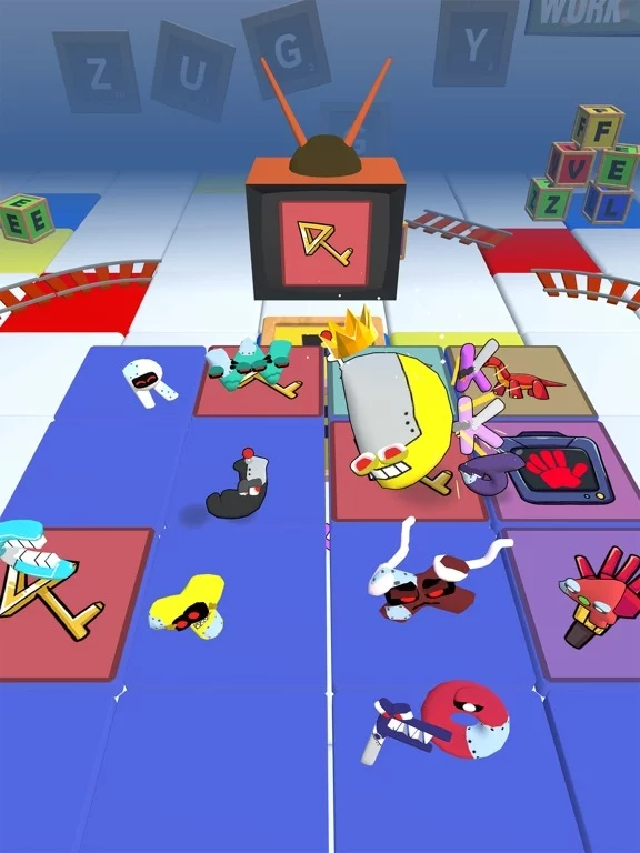 Изображение игры: Alphabet Fall.IO - Match Race