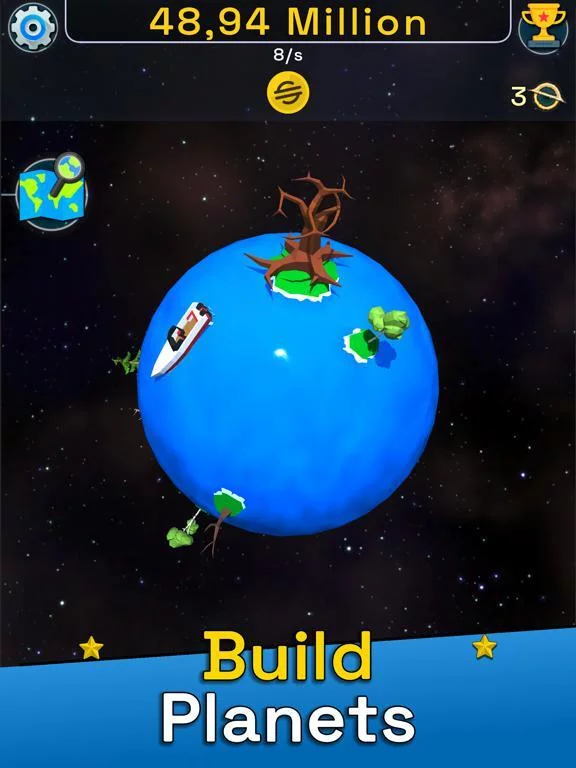 Изображение игры: Planet Evolution: Idle Clicker