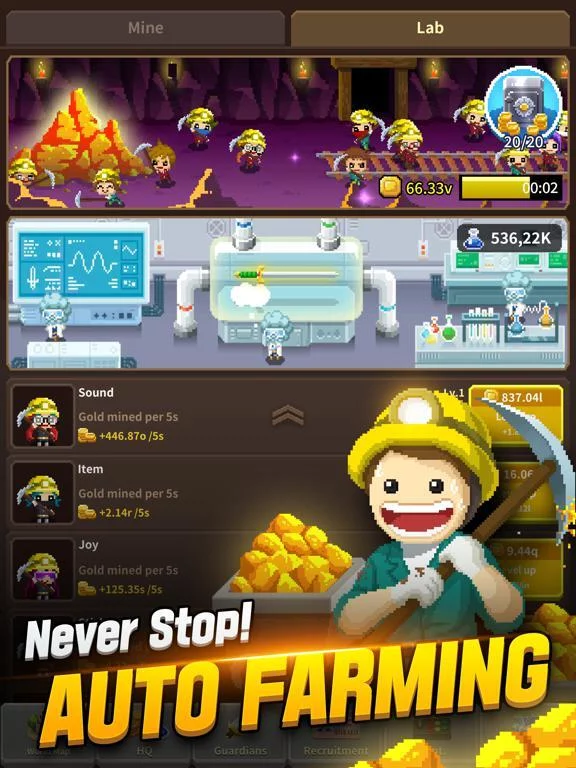 Изображение игры: Idle Guardians: Never Die
