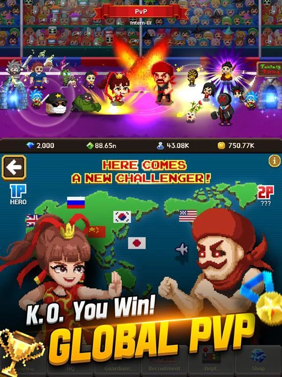 Изображение игры: Idle Guardians: Never Die