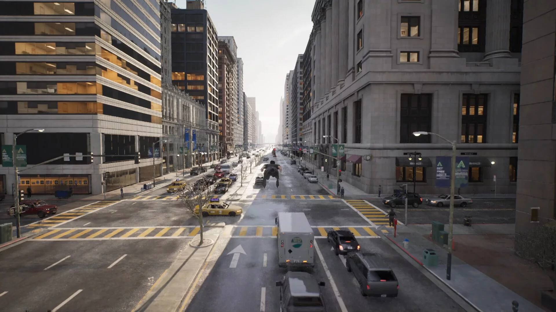 Изображение игры: The City: Superhero Flying Experience