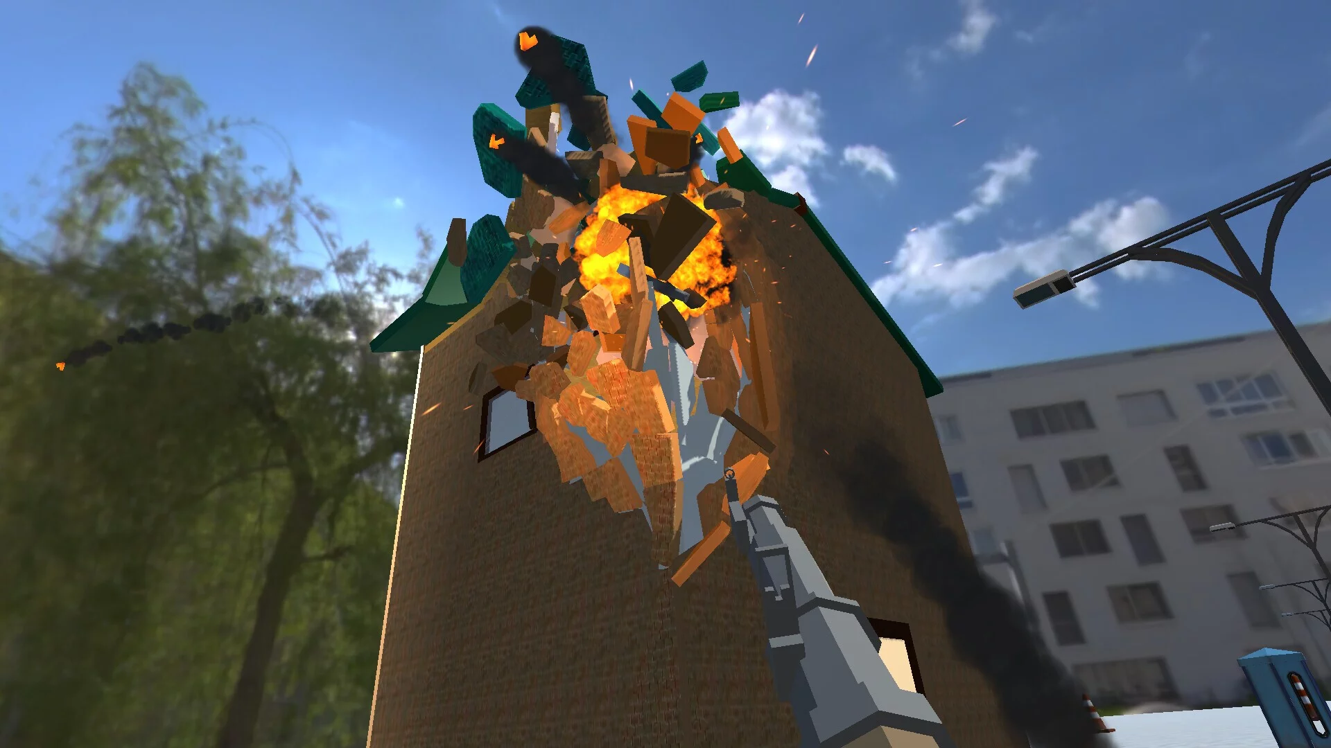 Изображение игры: DESTROY Simulator VR