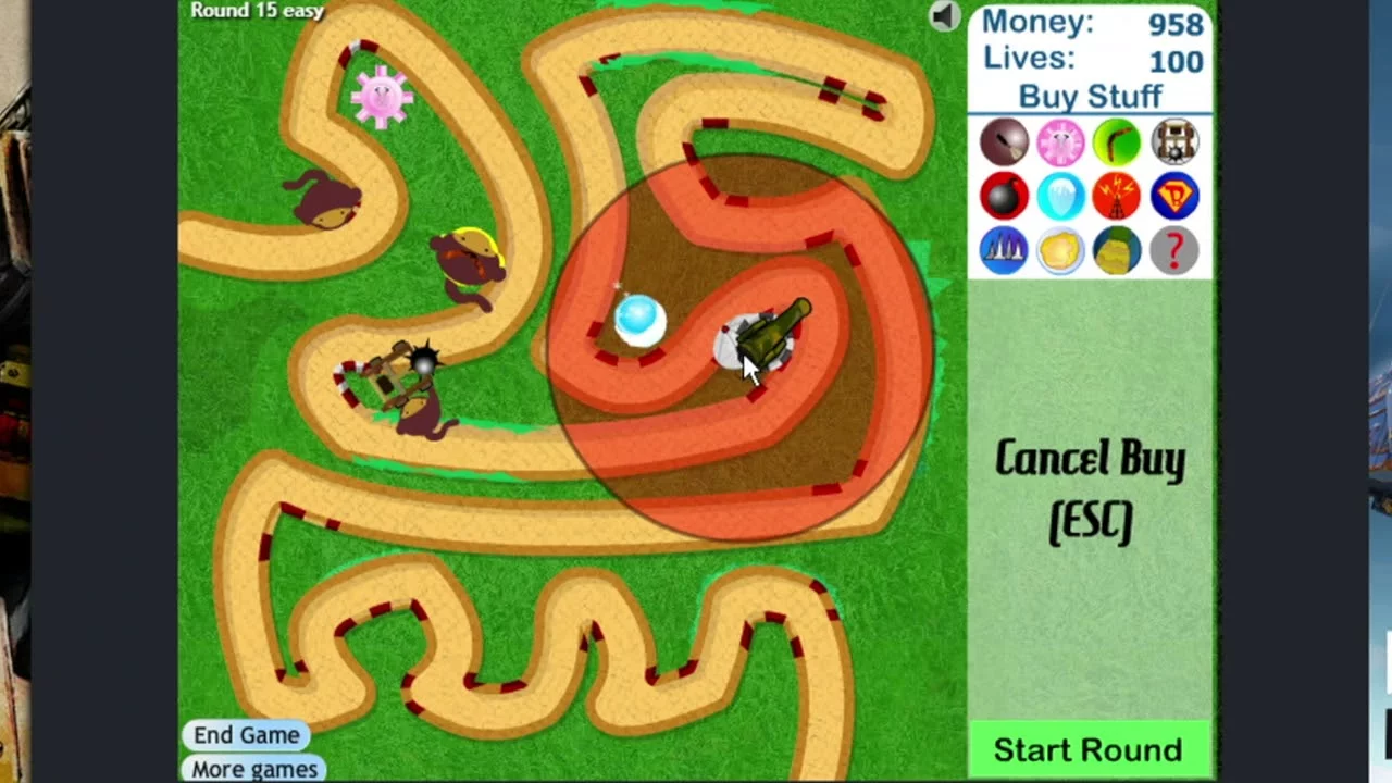 Изображение игры: Bloons Tower Defense 3
