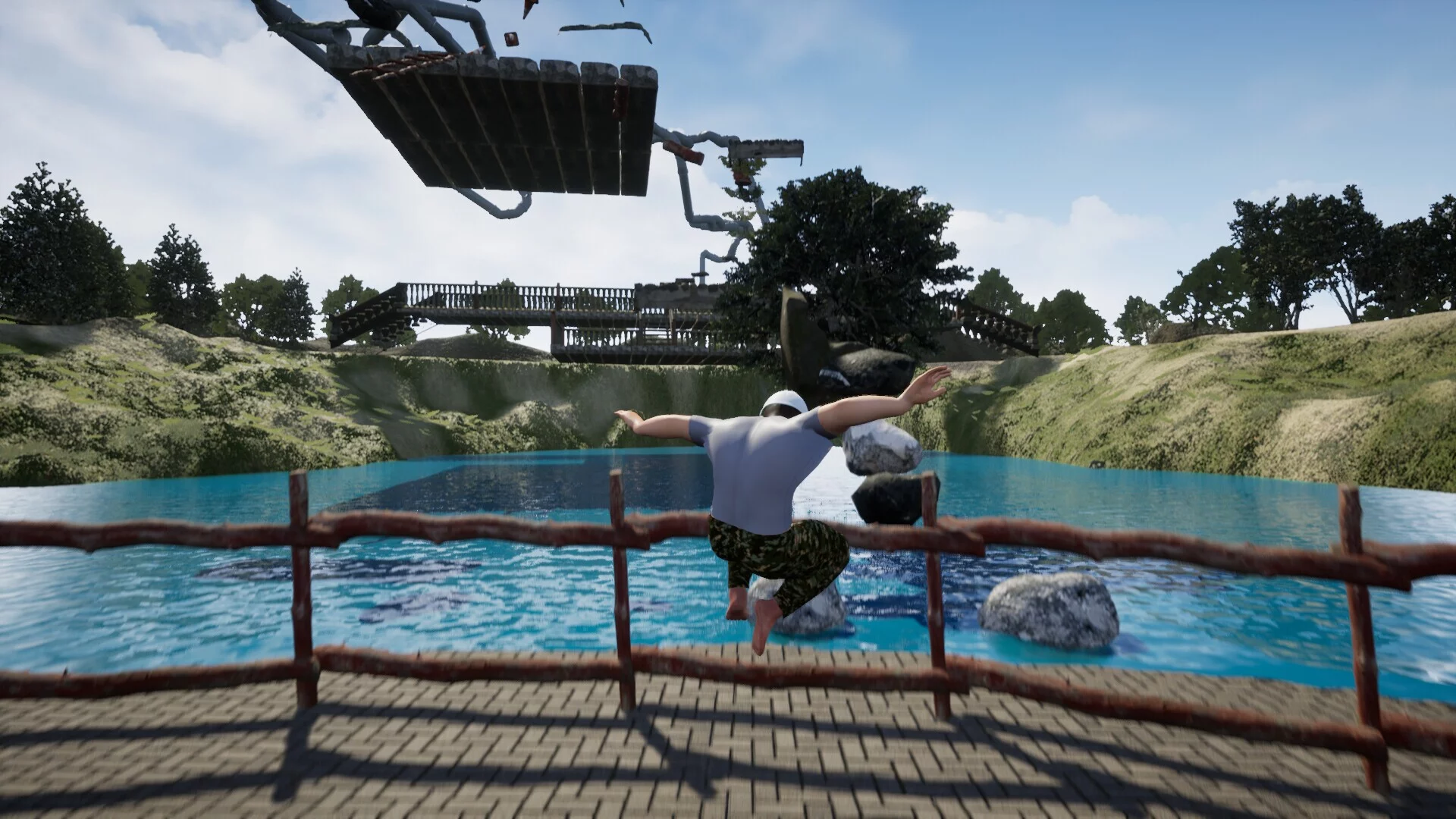Изображение игры: Go Over The Edge