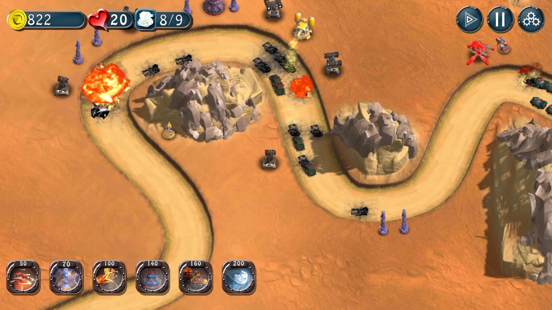 Изображение игры: Minibots TD