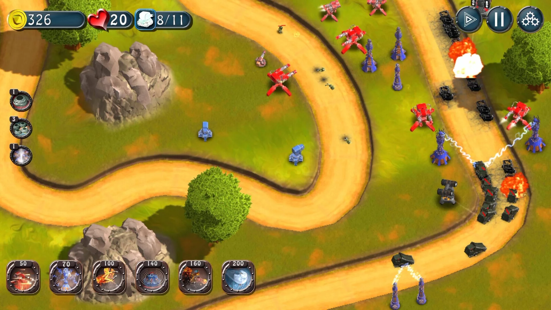 Изображение игры: Minibots TD