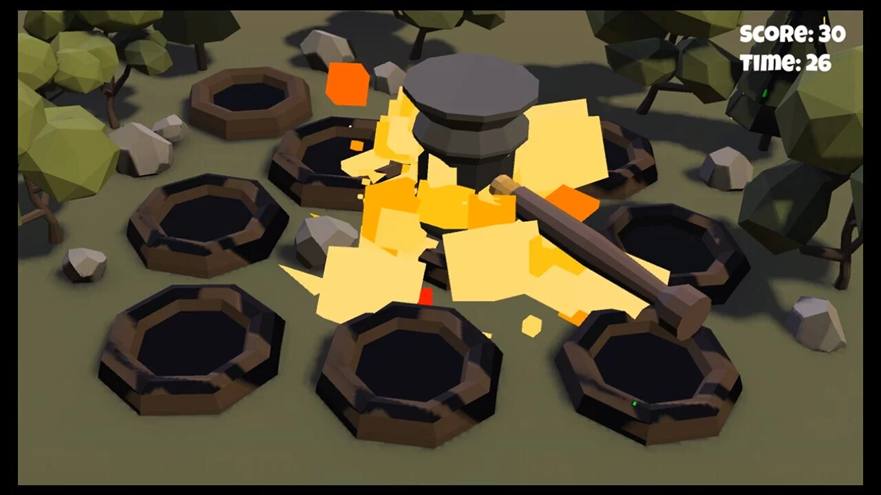 Изображение игры: 3D Whac-A-Mole