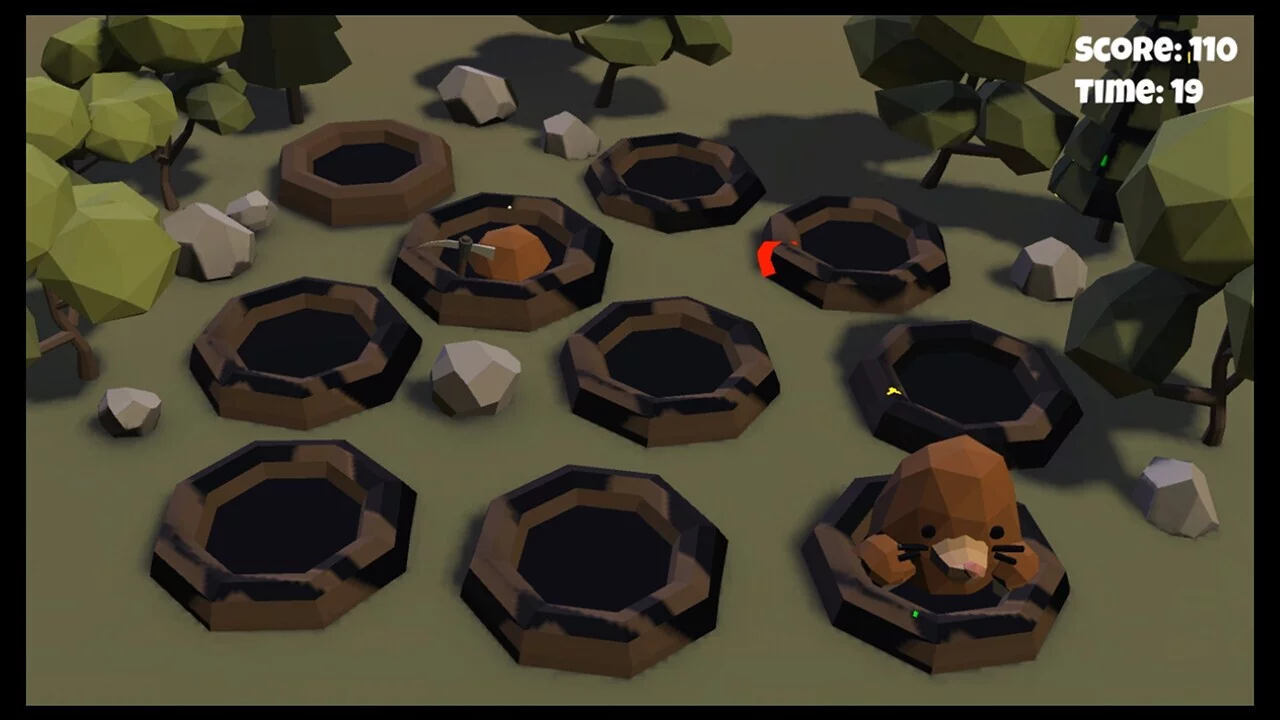 Изображение игры: 3D Whac-A-Mole