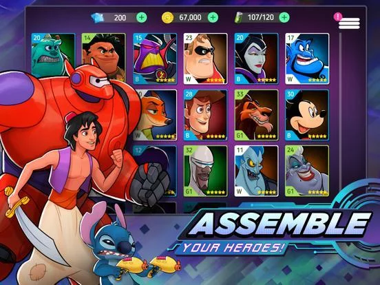 Изображение игры: Disney Heroes: Battle Mode