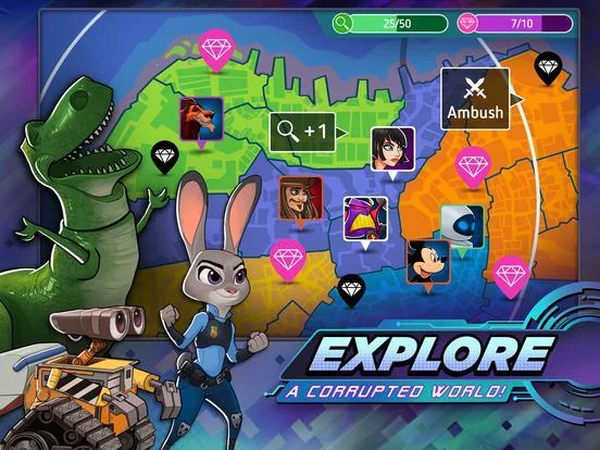 Изображение игры: Disney Heroes: Battle Mode